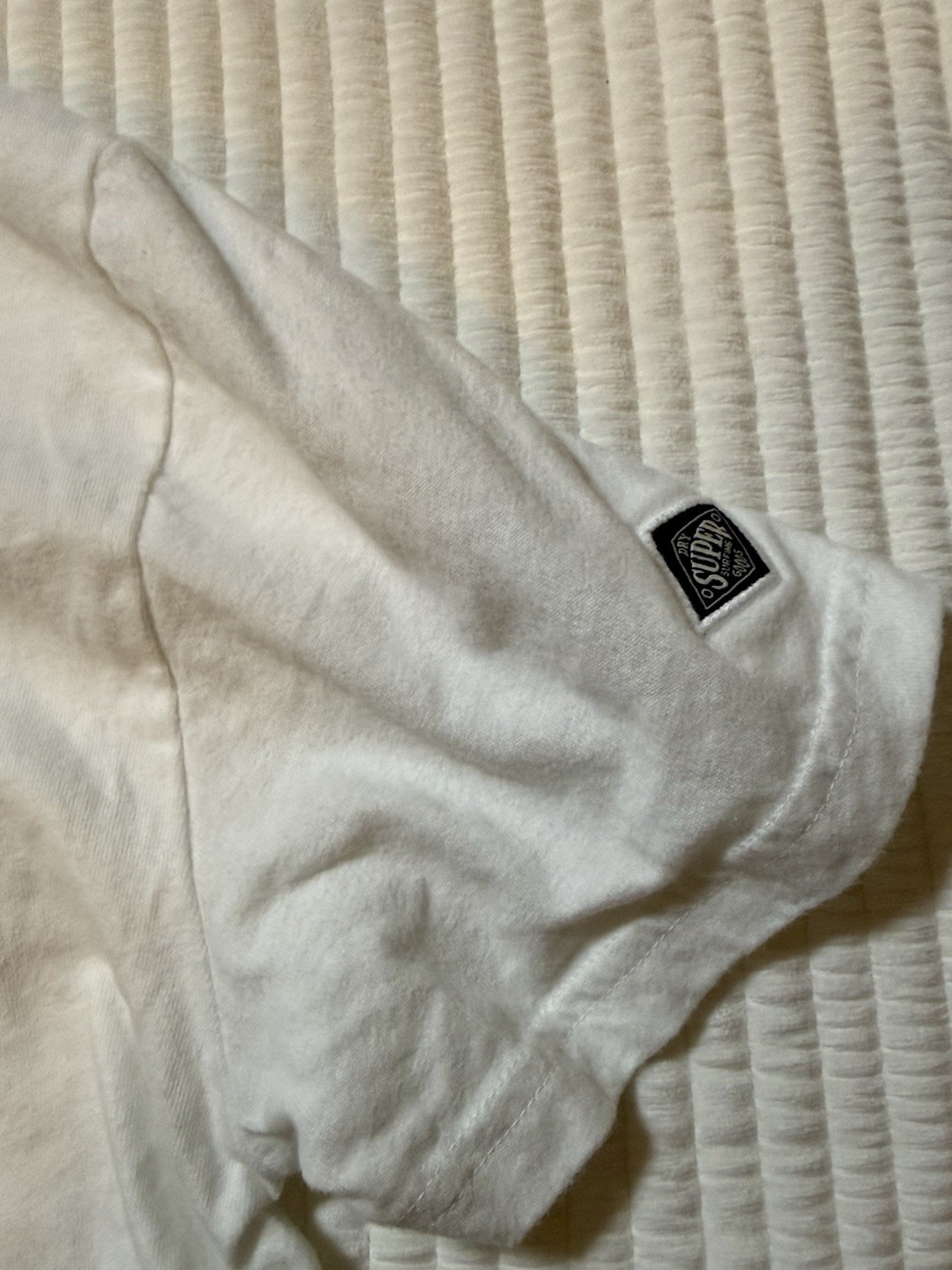 Superdry Shirt Men XL White Pullover T Tee Graphic Casual Streetwear Crewneck