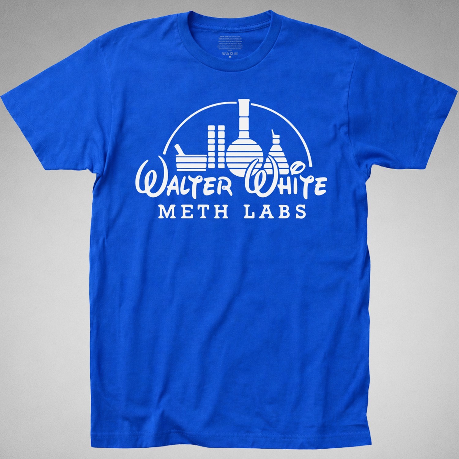 WALTER WHITE breaking bad METH LAB T-SHIRT blue tee tv series Heisenberg pinkman
