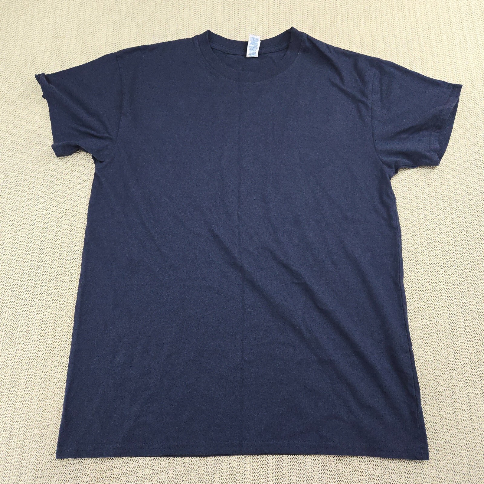 Brisco Brands Shirt Mens Medium Blue Blank Tee Short Sleeve