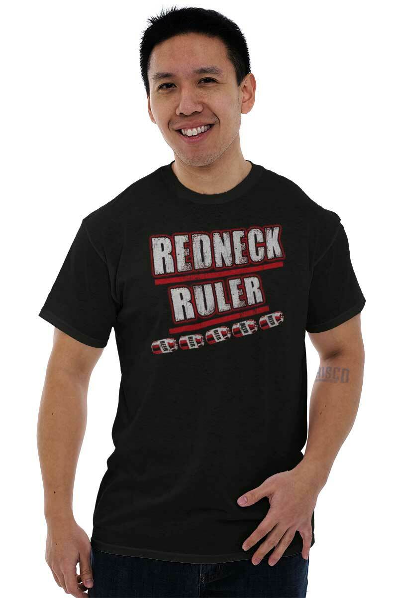 Redneck Funny Drinking Beer Drunk Joke Gift Mens Casual Crewneck T Shirts Tees