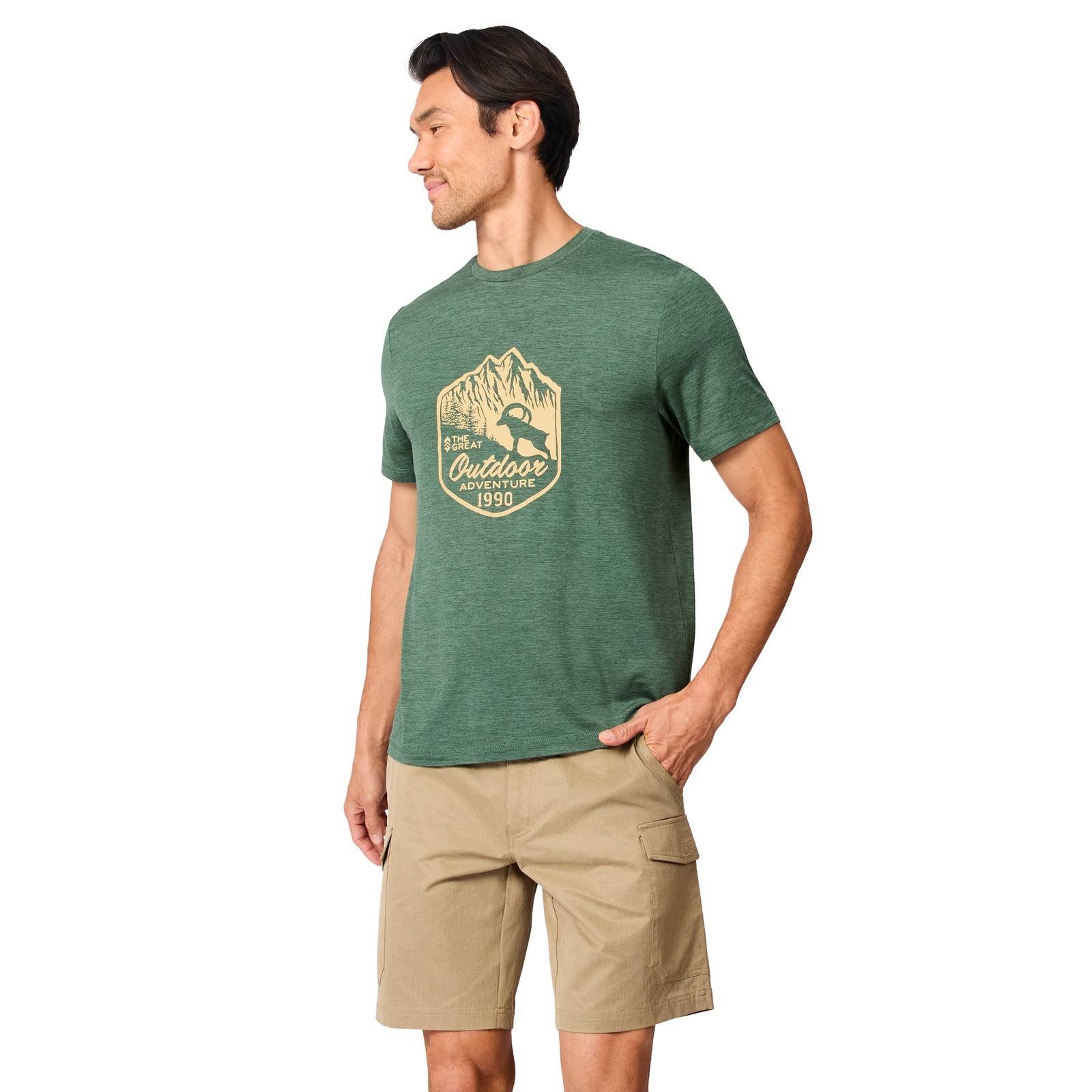 Free Country Men’s Super Soft Microtech® Short Sleeve Graphic Crew Tee