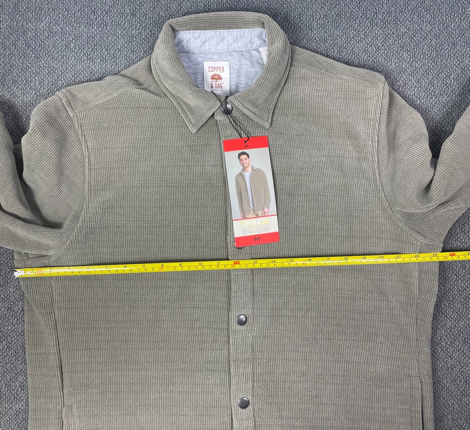 Copper & Oak Men s Lot of 2 Gray & Brown Shirt Jackets Pick Your Size NWT