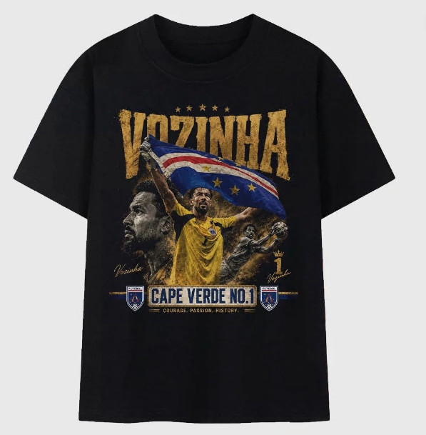 Vozinha 1 Cape Verde Tribute 2026 Soccer Fans Unisex T-Shirt Full Size