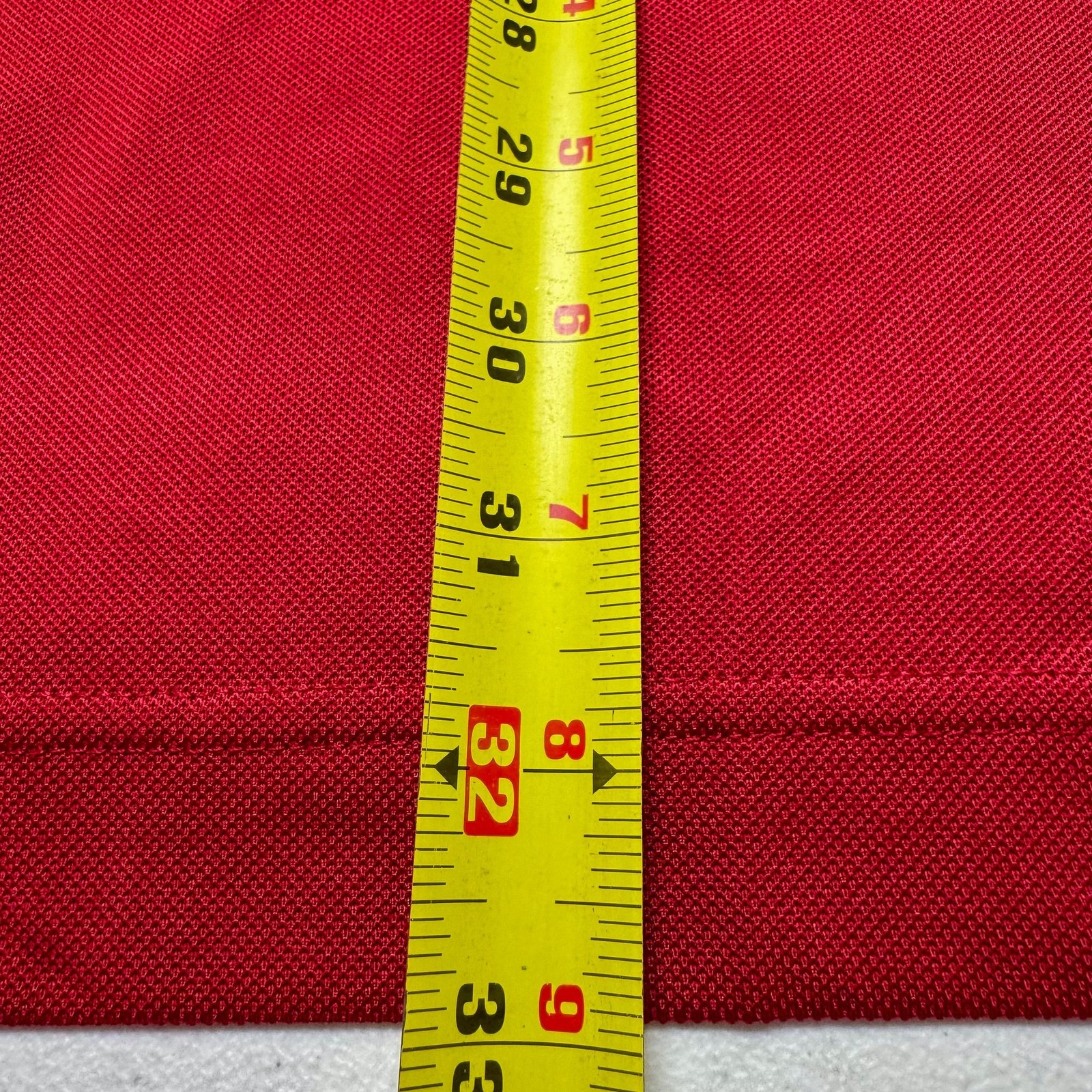 FootJoy Polo Shirt Mens XL Red Gingham Trim Olde Beau Golf Club Embroidered