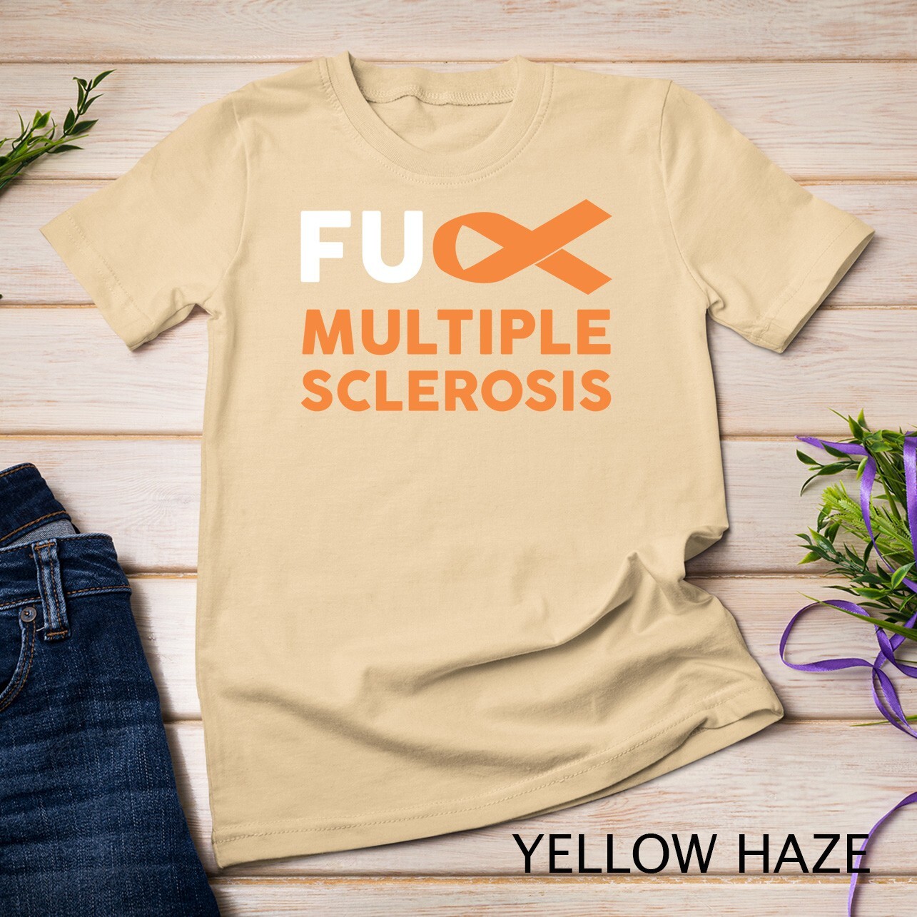 Support Survivor Gift – MS Multiple Sclerosis Awareness Unisex T-shirt