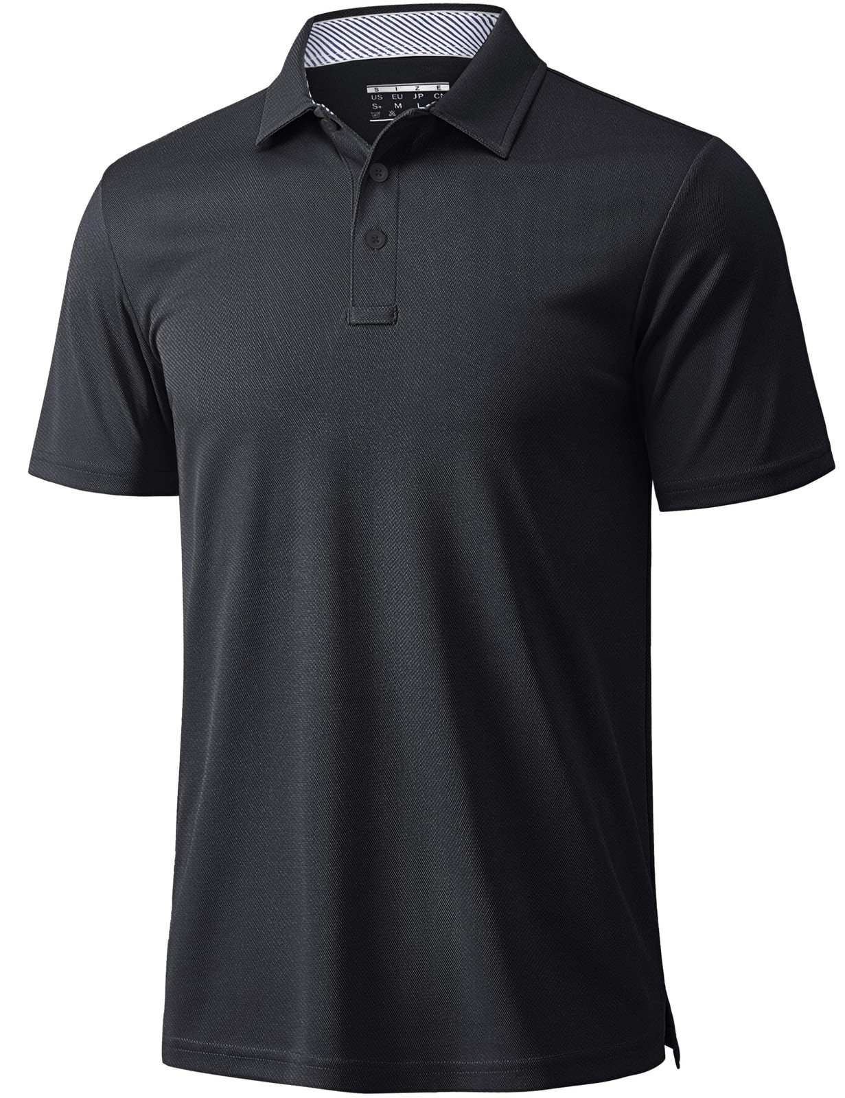 MAGCOMSEN Mens Golf Polo Short Sleeve Moisture Wicking Quick X-Large, Black