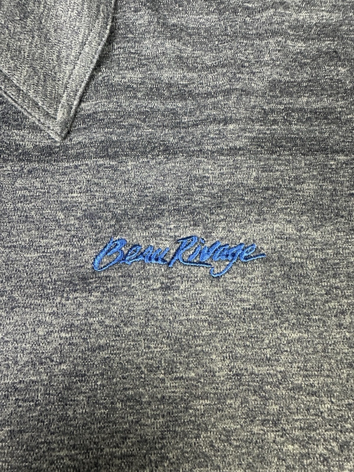 Men’s Black Clover Live Lucky Beau Rivage Casino Biloxi Golf Polo Gray Size Lrg