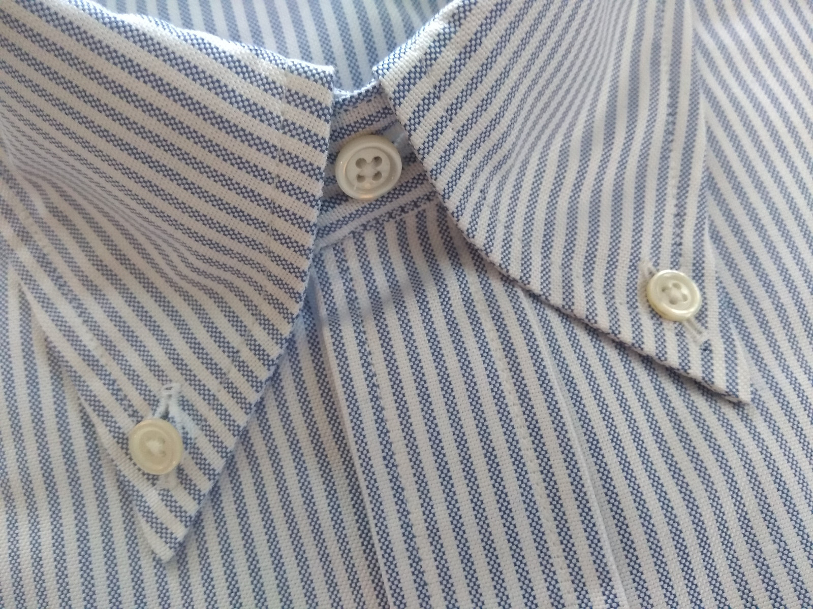 NWOT Brooks Brothers Blue University Stripe Button Down 15-33 Milano MSRP $140