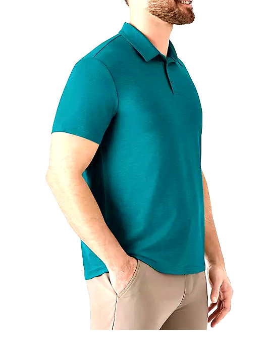 New MEMBER’S MARK Men Soft Polo Shirt – Fabric UPF 30+ Sun Protection Size: XL