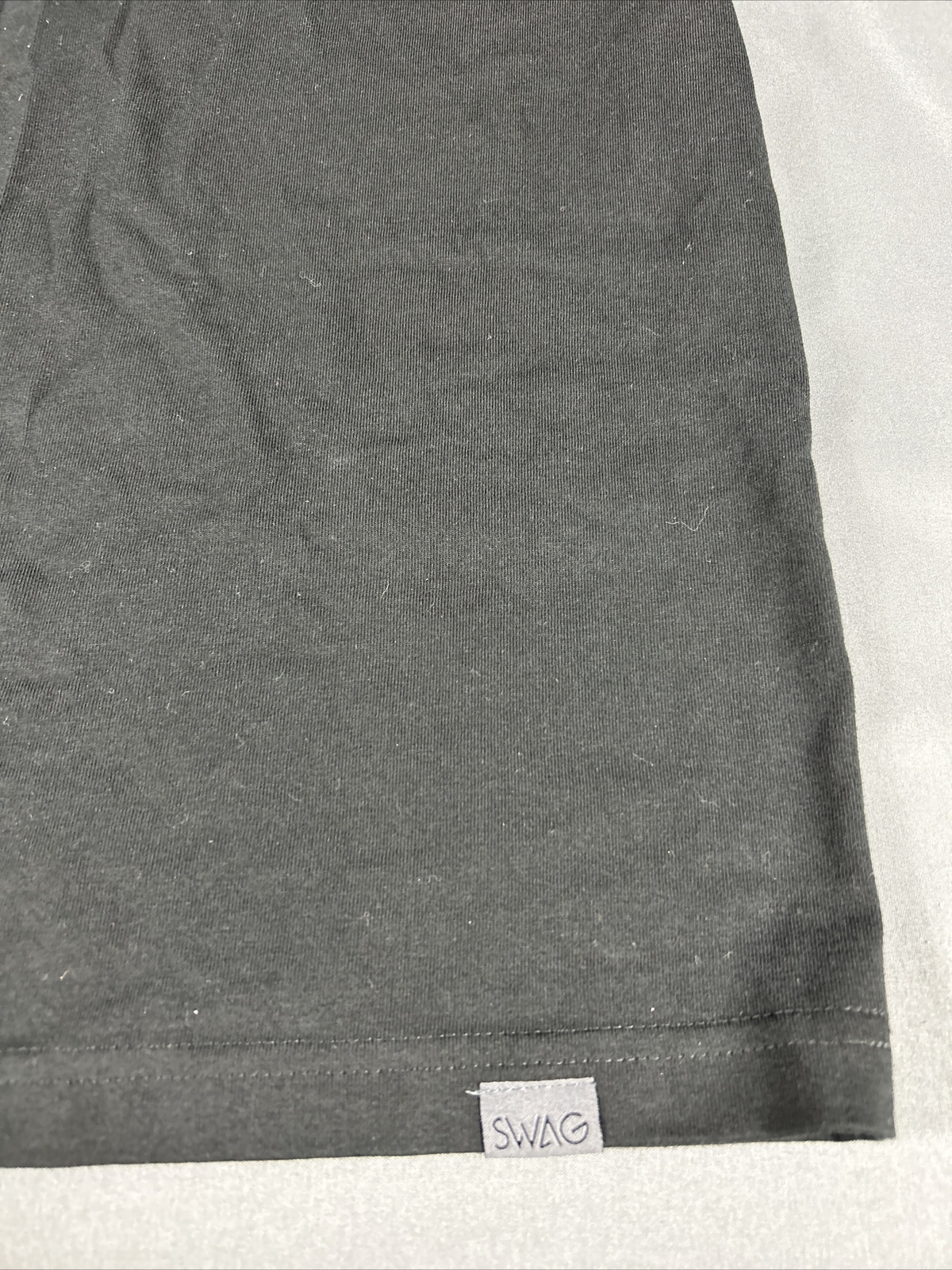 Swag Golf Tee T-Shirt Franklin Lockup Graphic Print Large Black 100% Cotton $98