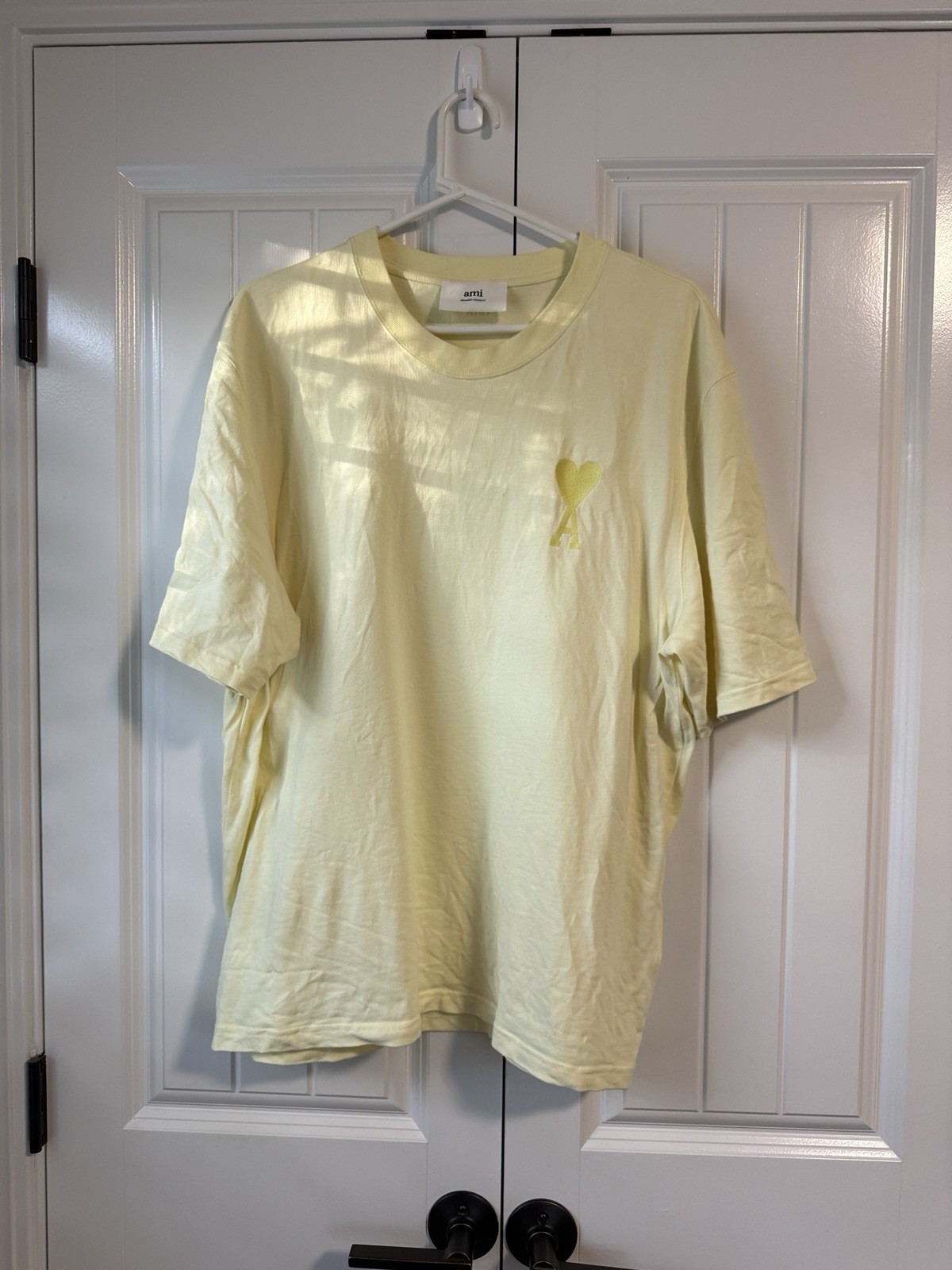 Men’s AMI tshirt Size large, Yellow