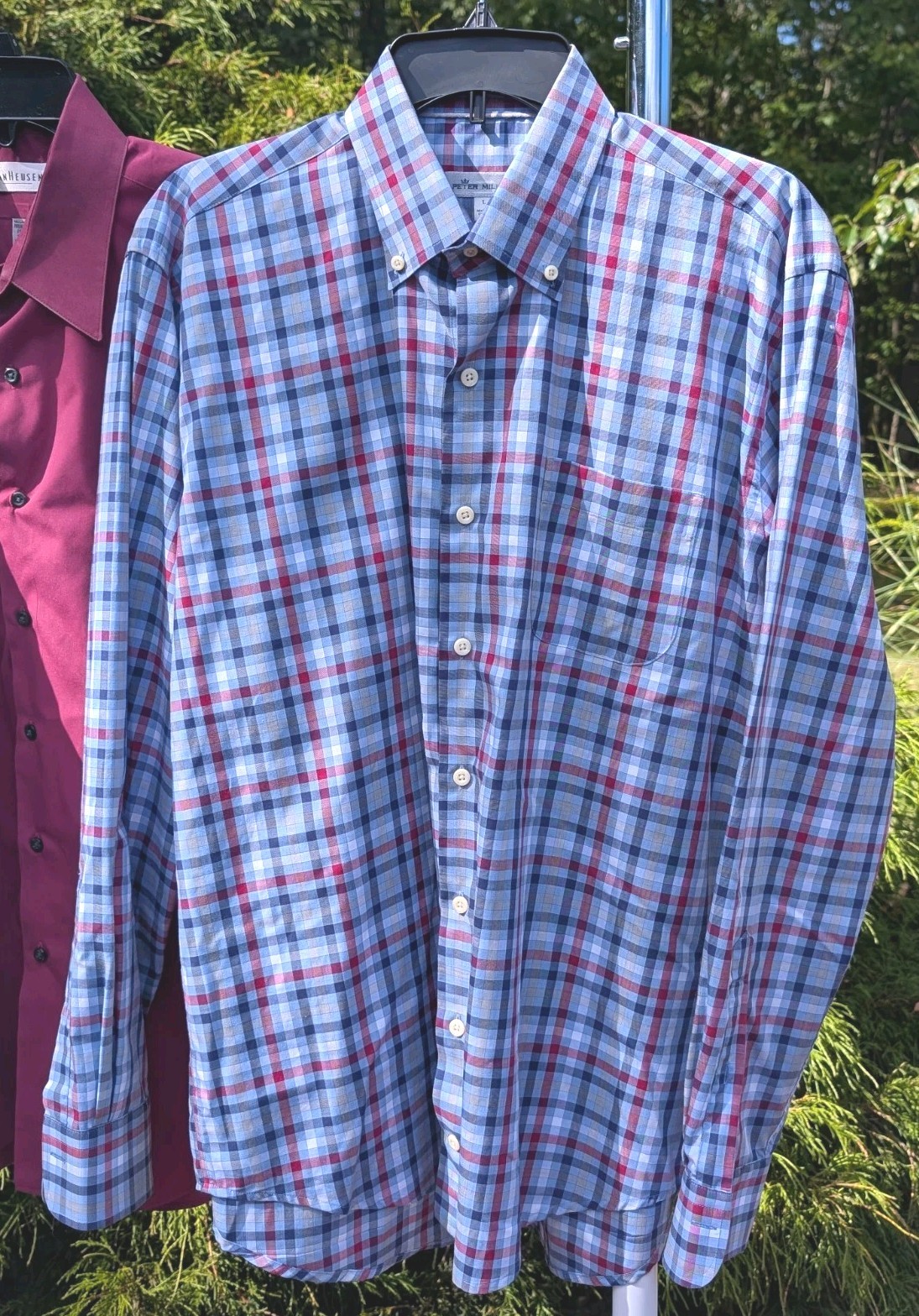 3 L Men’s Button Down Shirts Peter Millar Van Heusen Territory Ahead Business