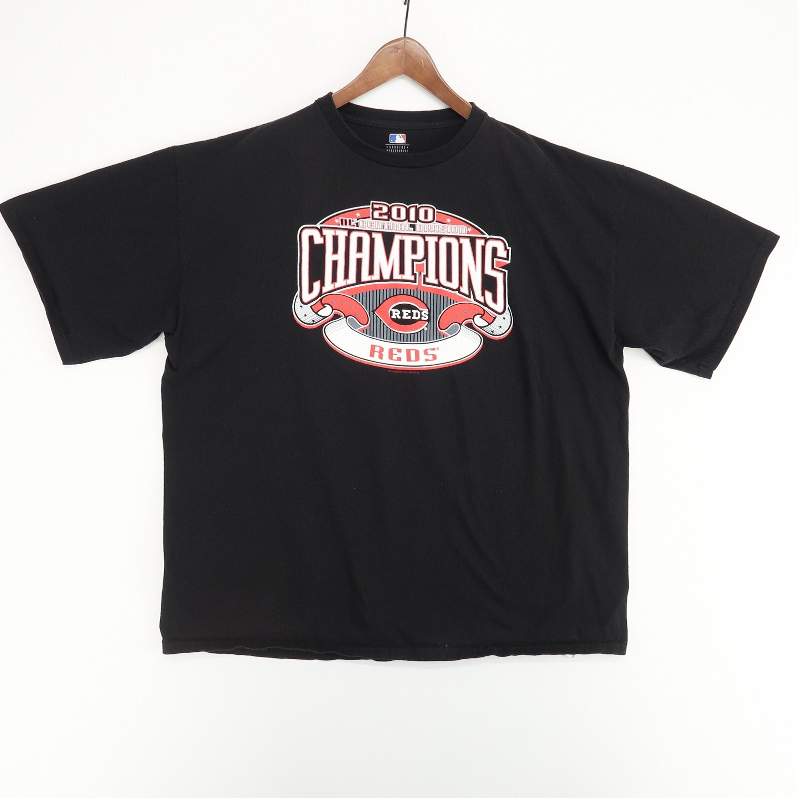 Cincinnati Reds Central Division Champions 2010 T-Shirt Mens Black 2XL MLB