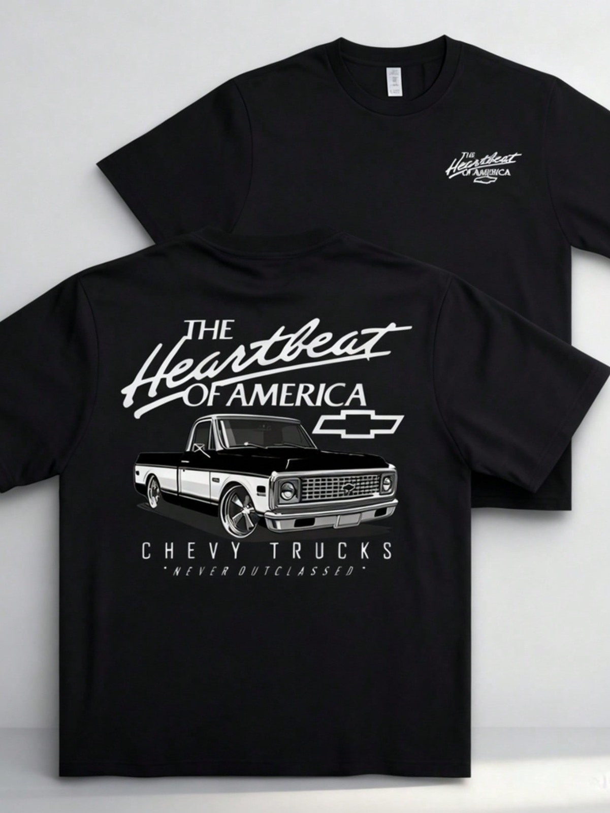 Men’s T-Shirts,Graphic T-Shirts, Double-Sided Graphic Print Men’s T-Shirts