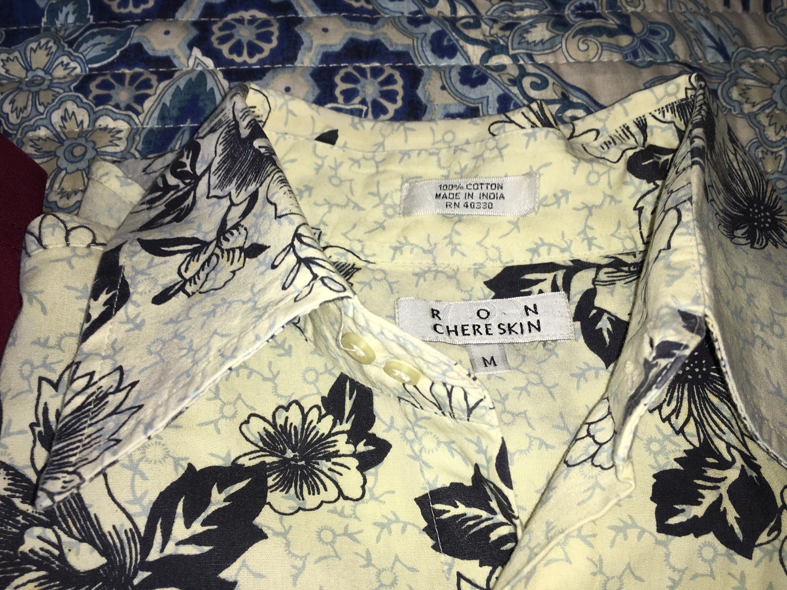 Lot of 5 Men’s Med. Shirts LS Hollister, DNKY ,Carbon, Ron Chereskin, VSKA