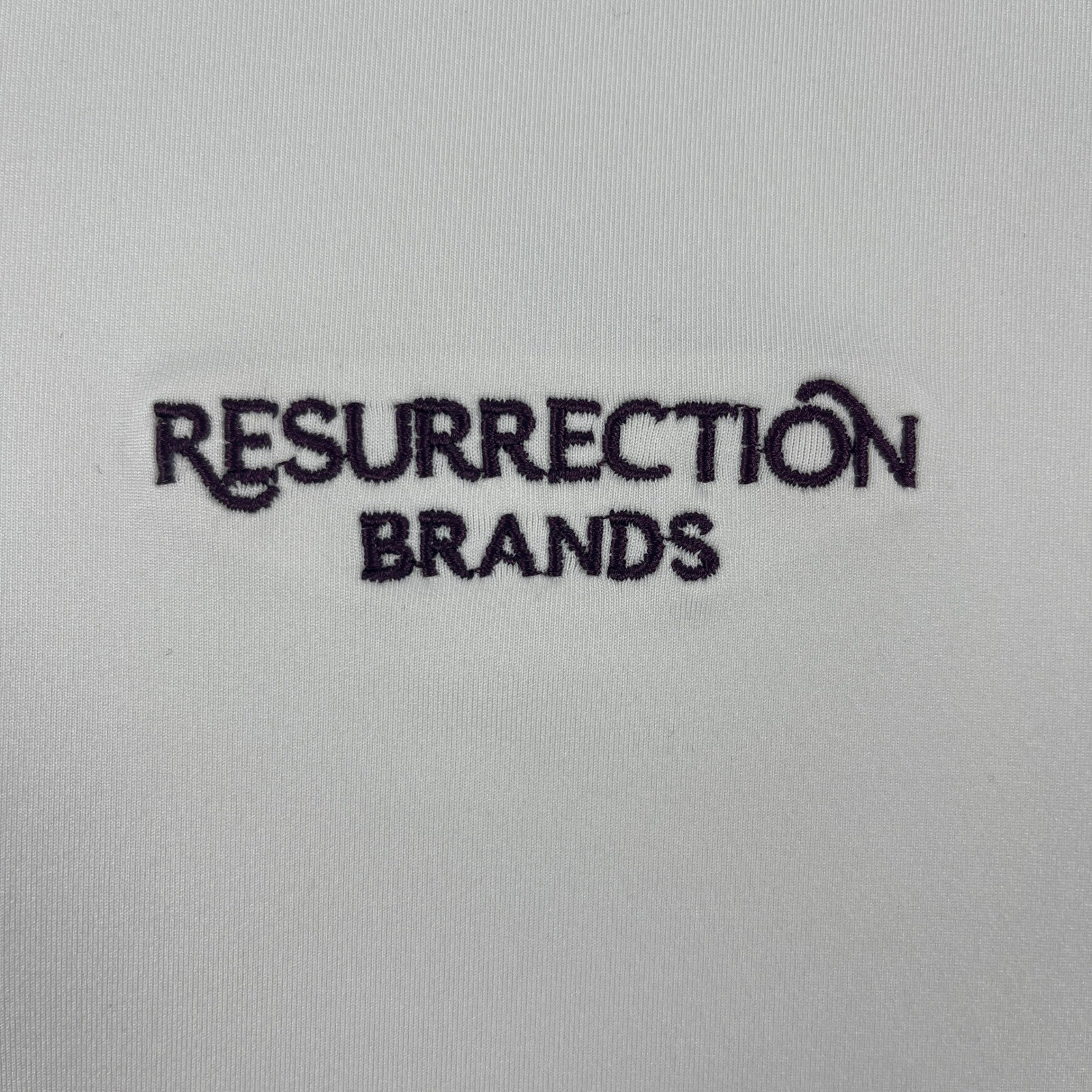 Peter Millar Mens L White Polo Shirt Summer Comfort Resurrection Brands Logo