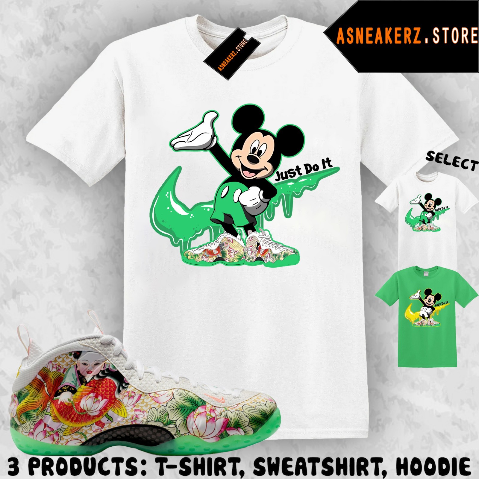 Shirt To Match Air Foamposite One Tianjin 2.0 Sneaker Matching Tee Drip M Mouse