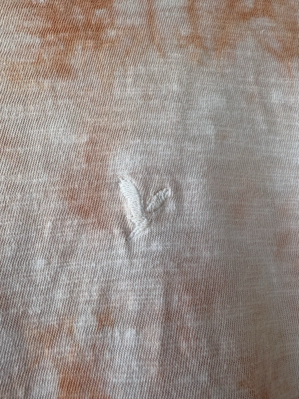 American Eagle Super Soft Standard Fit Small Cotton Salmon Tie Dye Tee Shirt