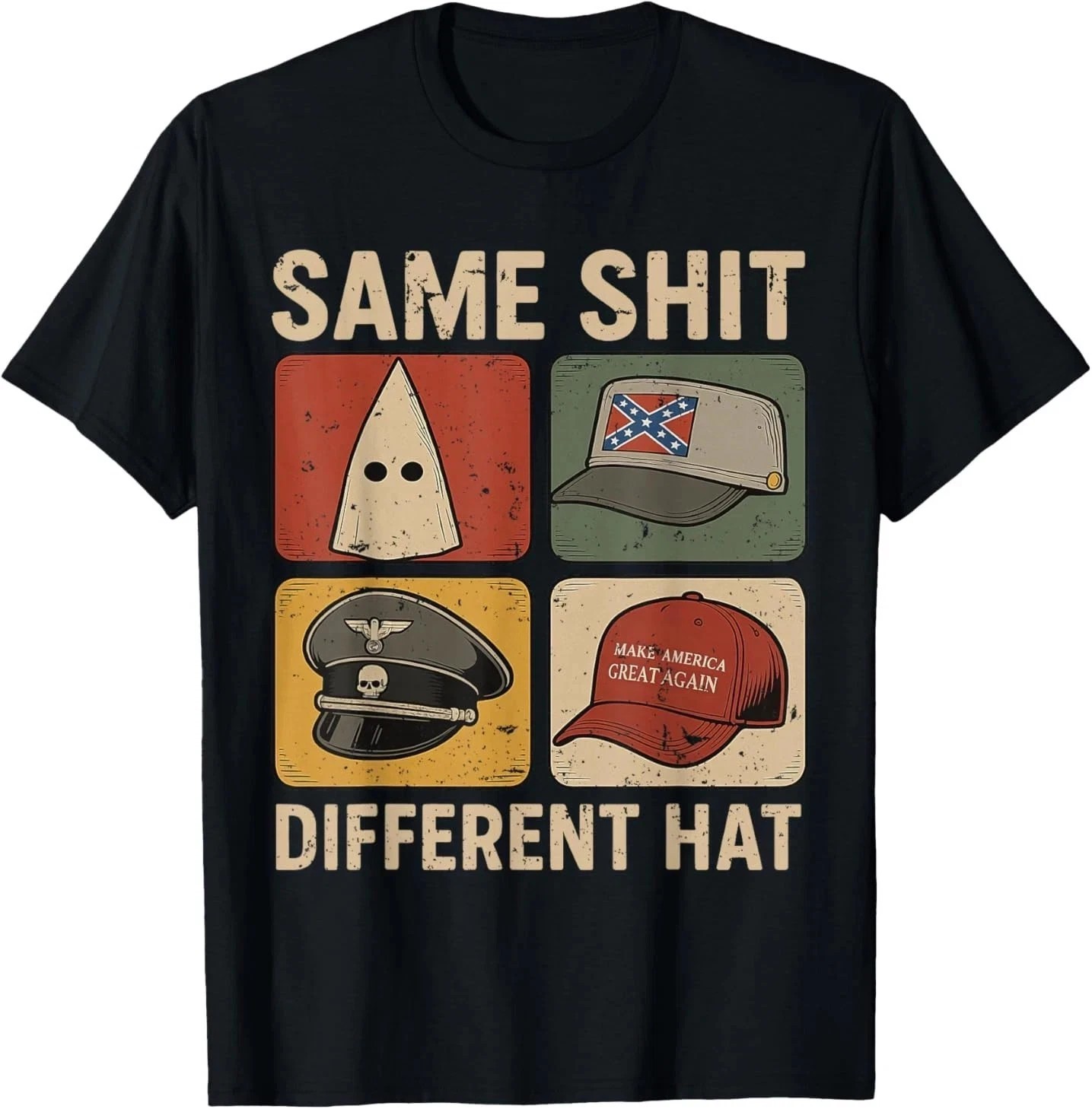 Same Sh*t Different Hat Funny T-Shirt Sarcastic Humor Graphic Tee