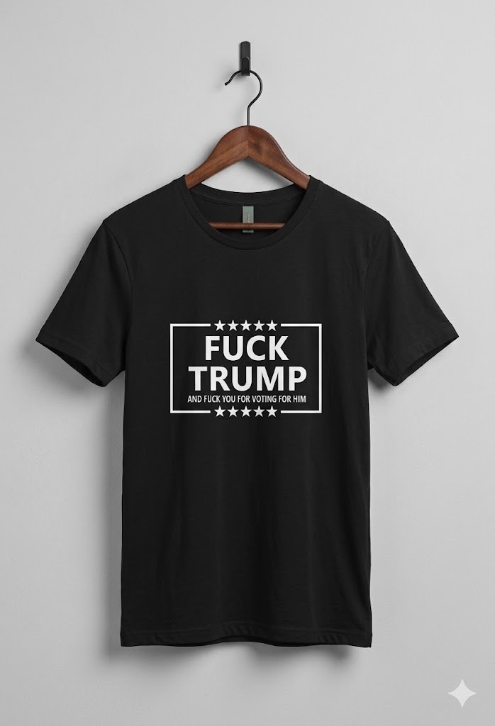 Anti Trump Protest Graphic T-Shirt USA Political Statement Tee – L007