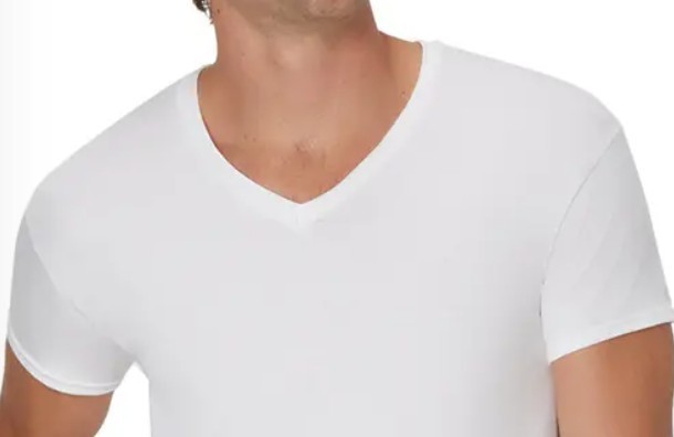 Lot 5 Hanes Men’s Undershirts Pack ComfortSoft V-Neck Cotton XL T-Shirts White