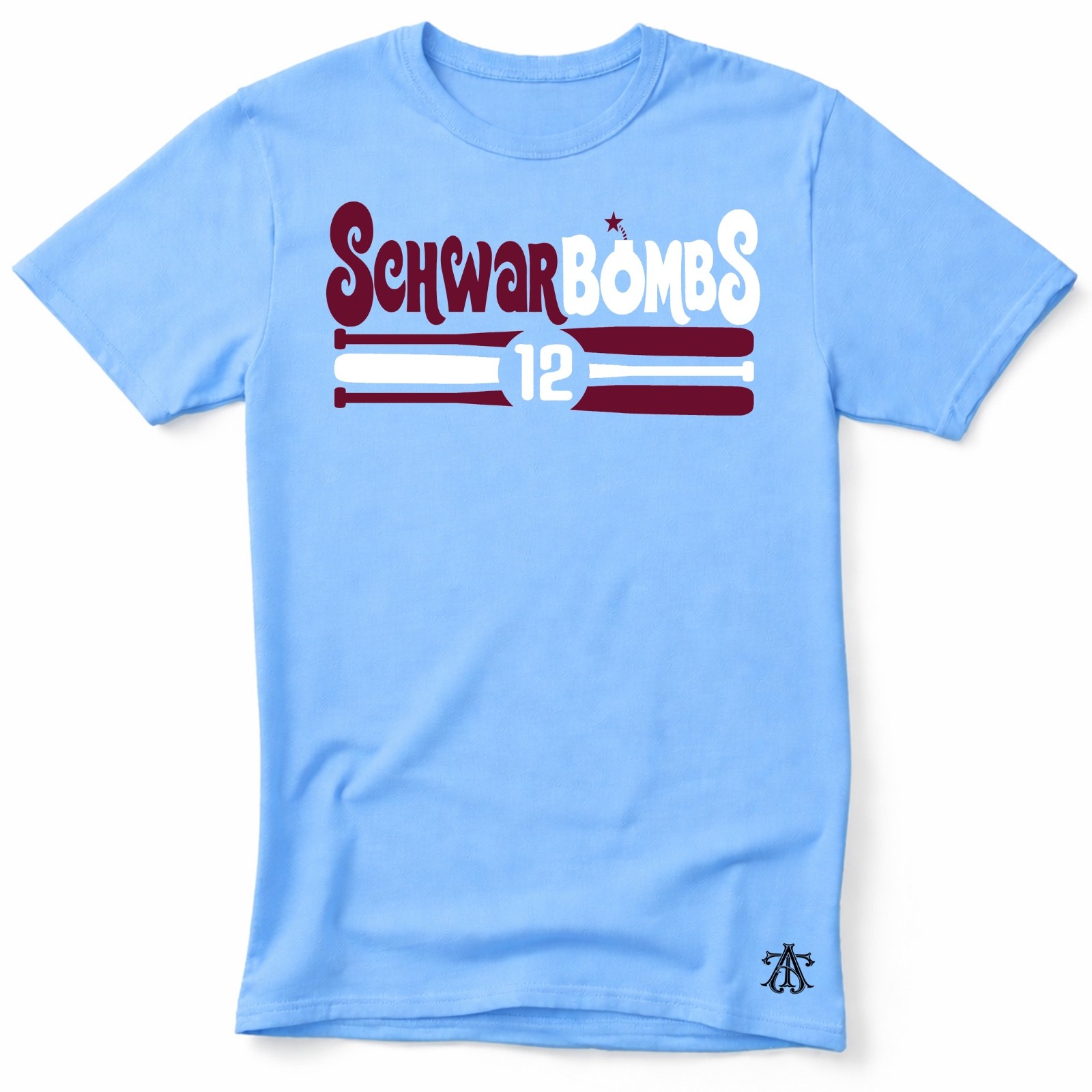 SCHWARBOMB | Philadelphia Baseball themed Ring Spun Cotton T-Shirt
