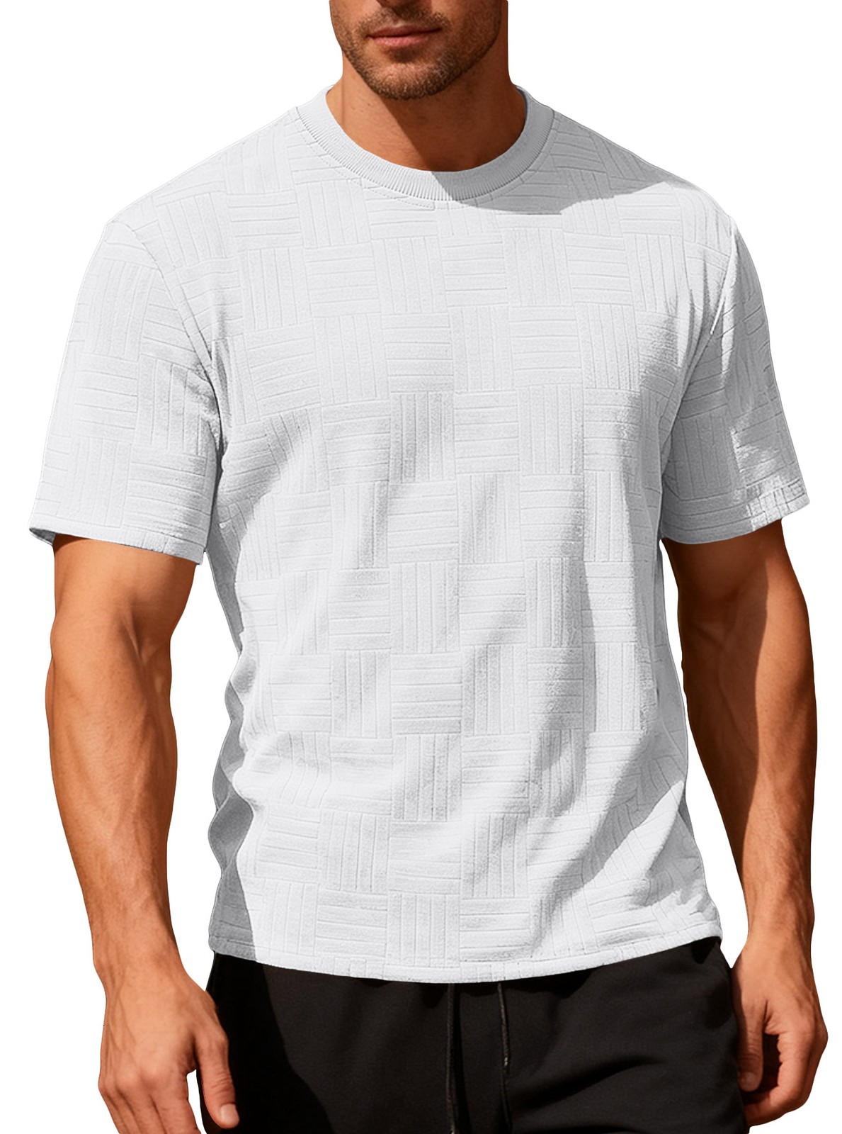 New Personalized Slim Casual Crew Neck Short Sleeve Tee