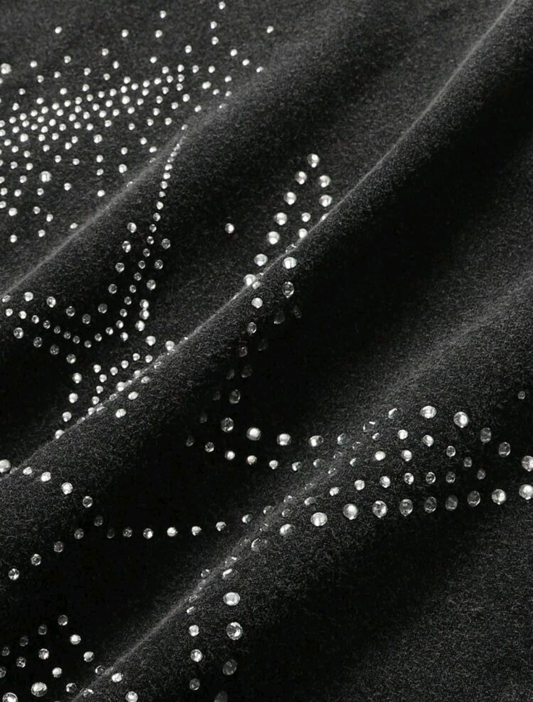 New Men Luxury Diamond Star Rhinestones Fashion Black T-Shirt High Quality