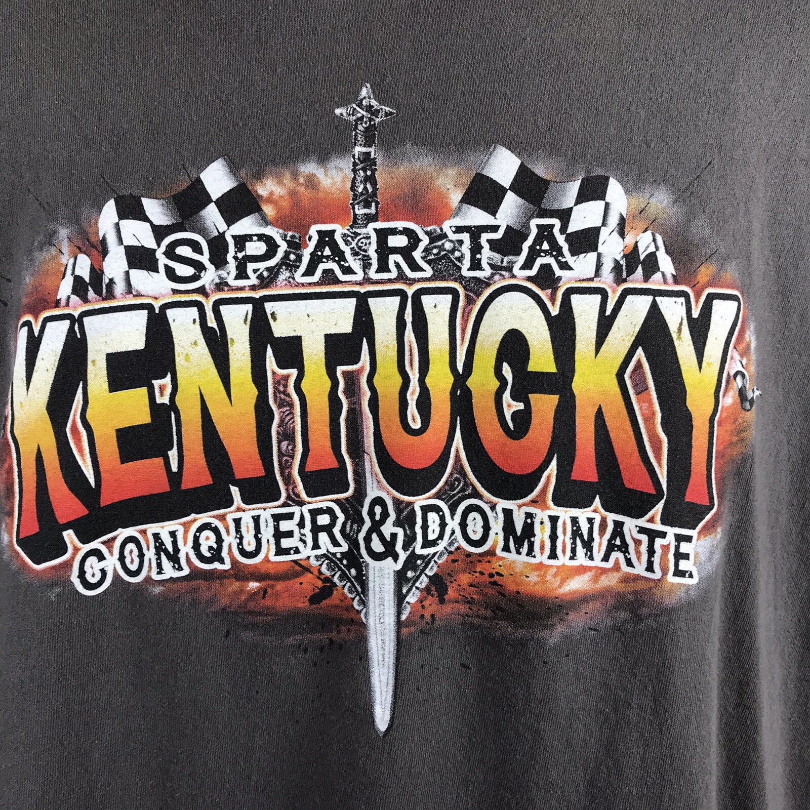 2018 Sparta Kentucky Gladiators of Speed Shirt Men XL Racing Cars Graphic Tee