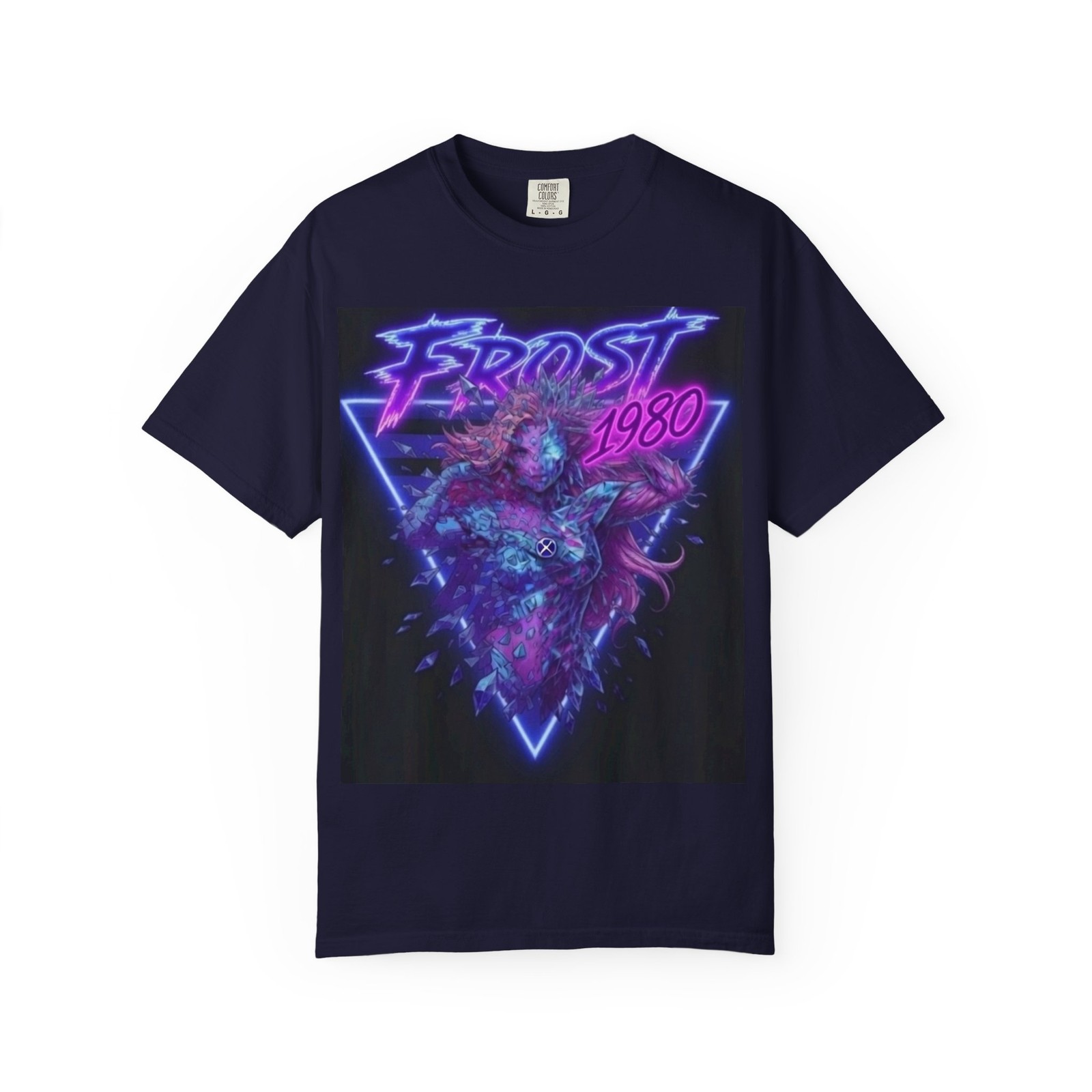 Emma Frost 1980 Xmen White Queen Retro Neon TShirt