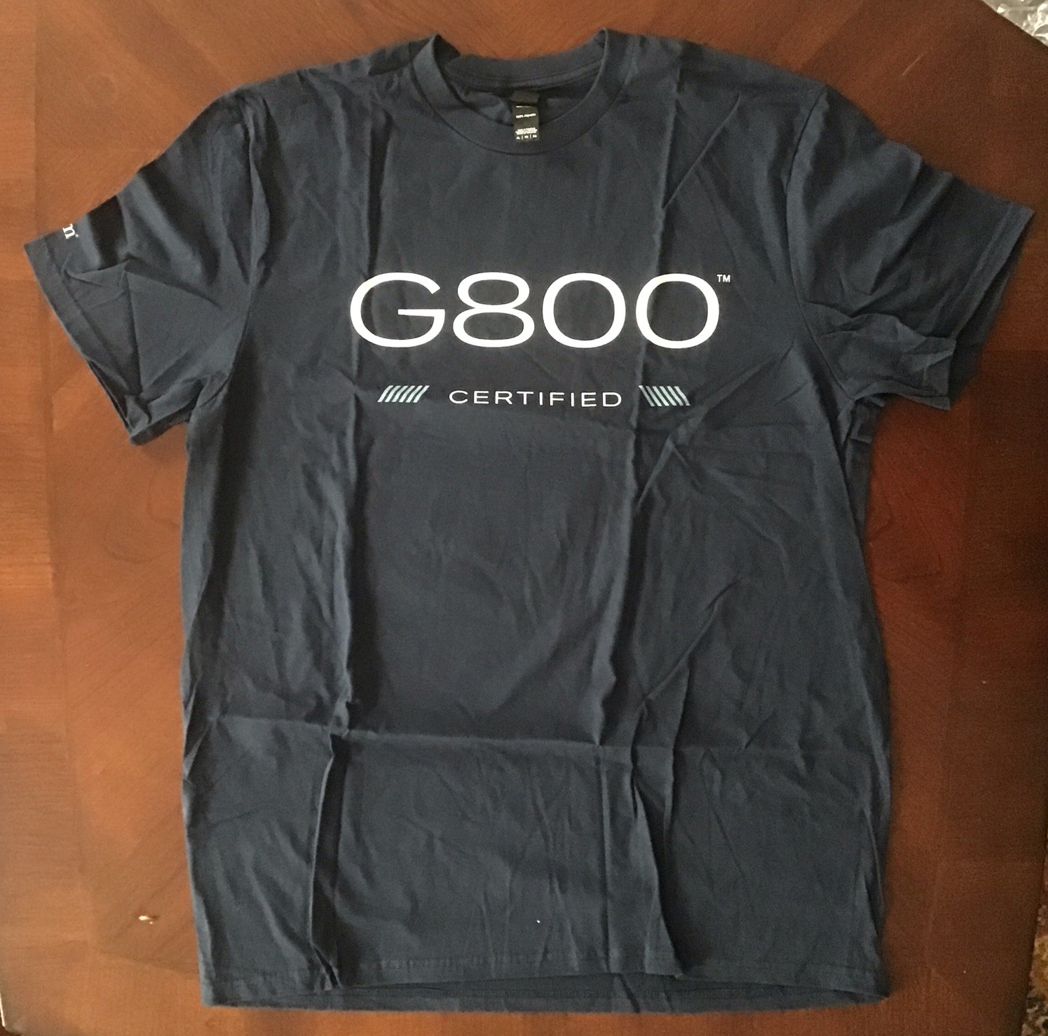 Gulfstream Aerospace, G800 Certified, 2 Sided Blue SS T-Shirt Adult Size XL
