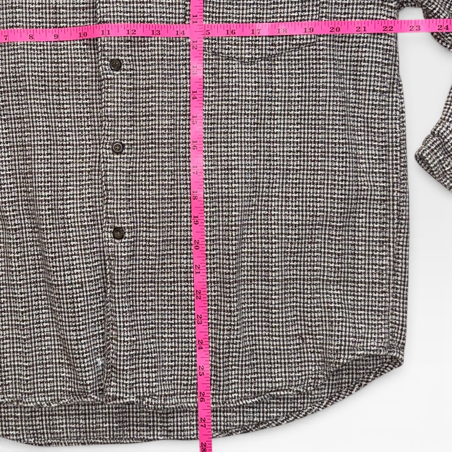 Vintage Structure Mens Button Brown Black L *See Description