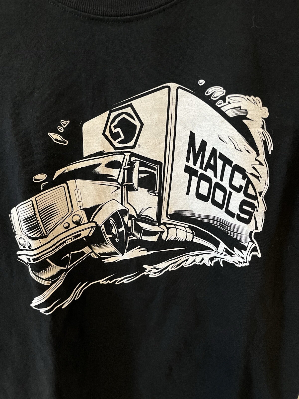 Matco Tools Men’s T-Shirt Tool Truck Graphic Black Tee Size XL New