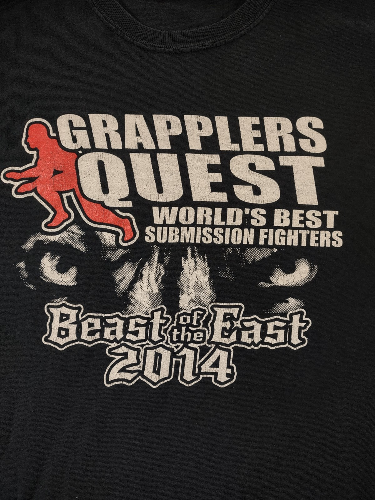 Grapplers Quest BJJ Beast of the East 2014 Men’s Black T Shirt