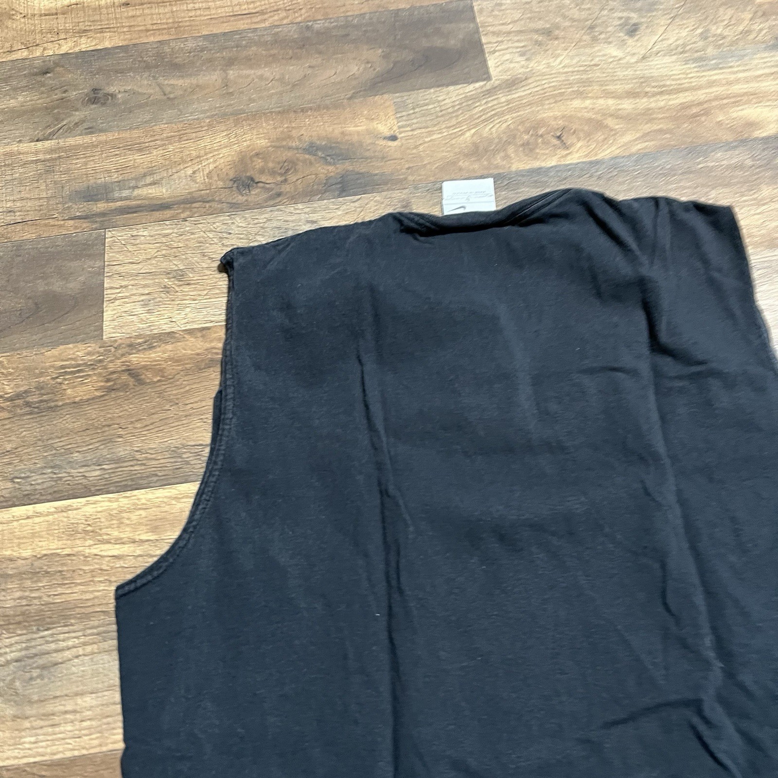 Vintage 90s Nike Basketball Sleeveless Shirt Mens Size L Large Black Muscle T