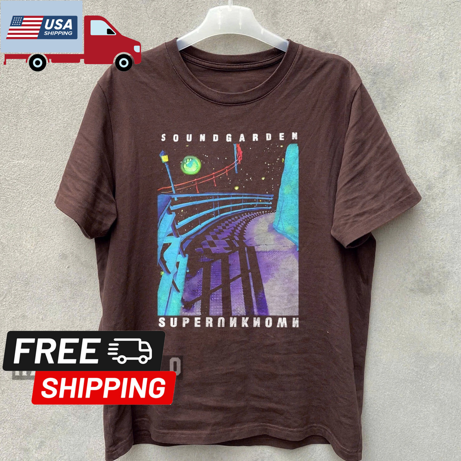 Soundgarden Superunknown Retro Unisex Russet T-shirt Size S-5XL