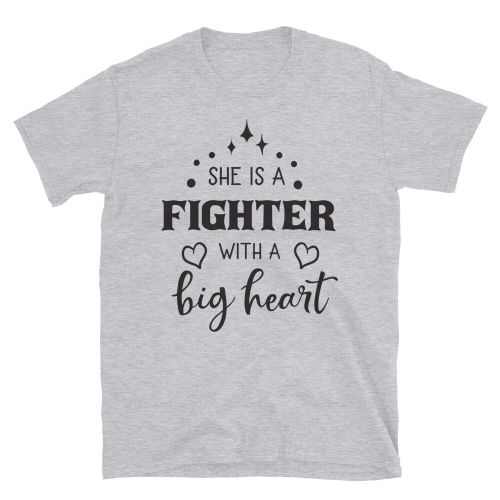 She is a Fighter With A Big Heart Loving Family T-Shirt