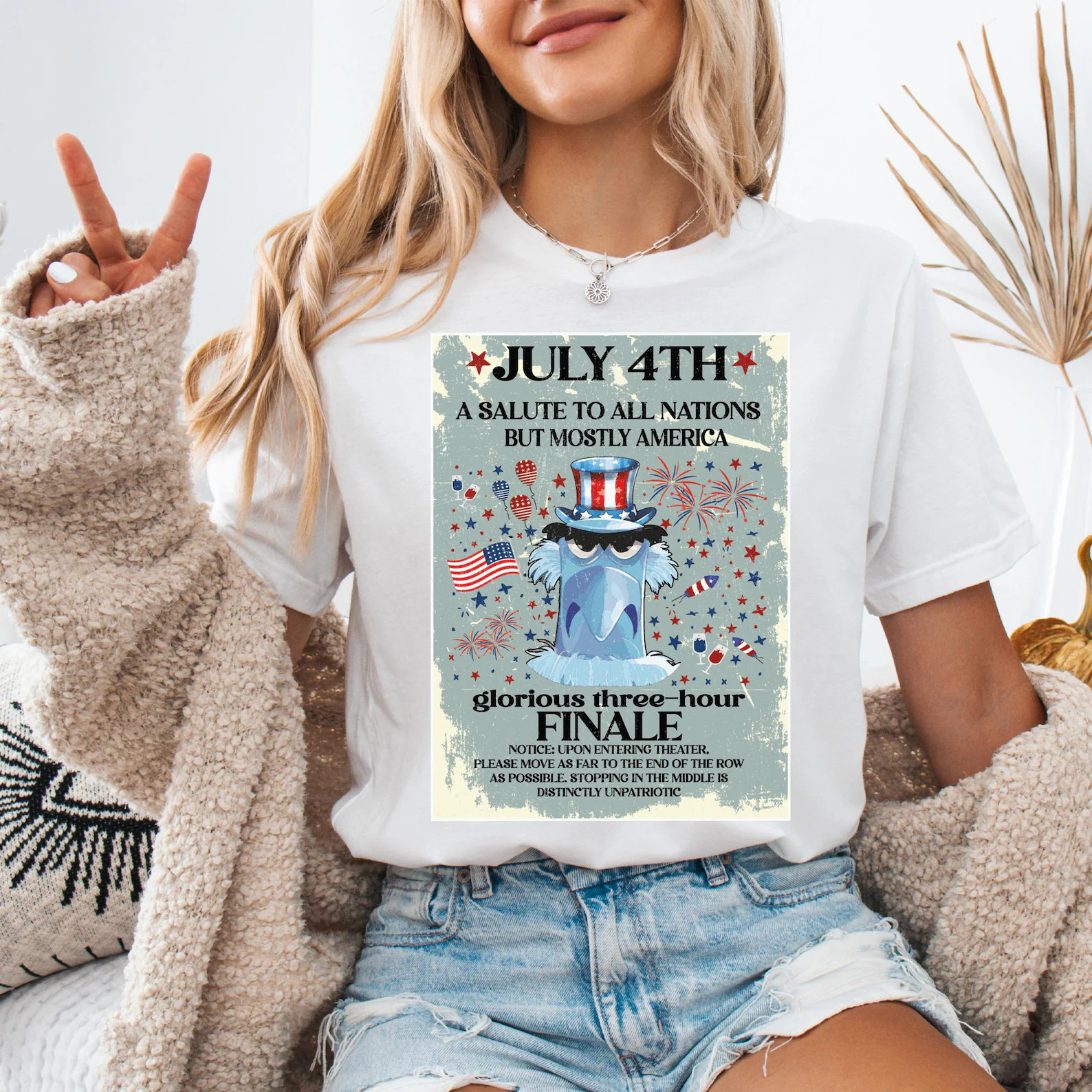 Sam Eagle 4th Of July Salute To All Nations But Mostly America T-shirt
