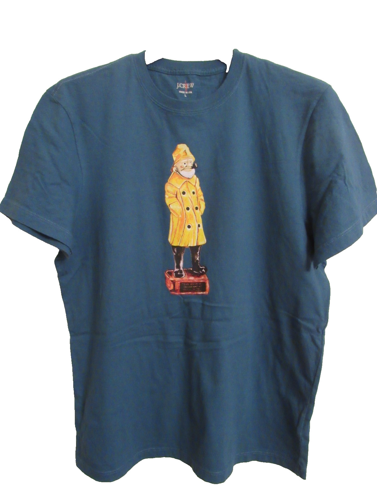 J Crew fisherman graphic t-shirt men’s L made in the USA $49.50