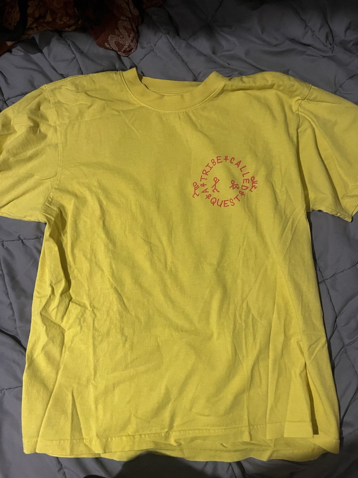 Yellow Tribe Called Quest Limited Edition Tshirt. Mens Large