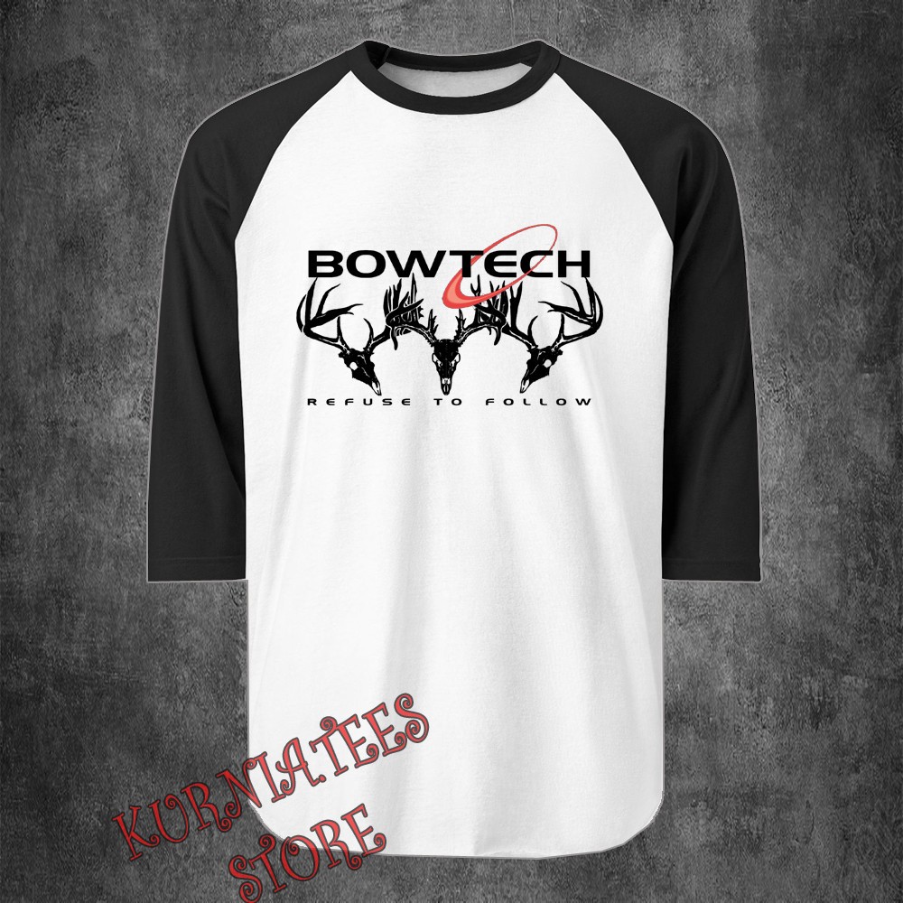 Bowtech Bow Archery Men’s Raglan Black Size S to 2XL