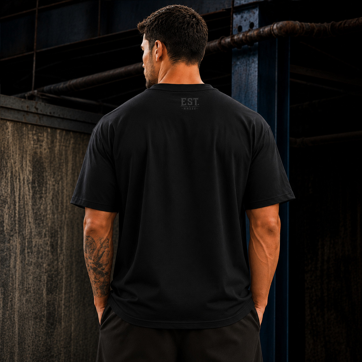 Customizable Oversized Skull Graphic Cotton T-Shirt Men’s Streetwear Gym Workout