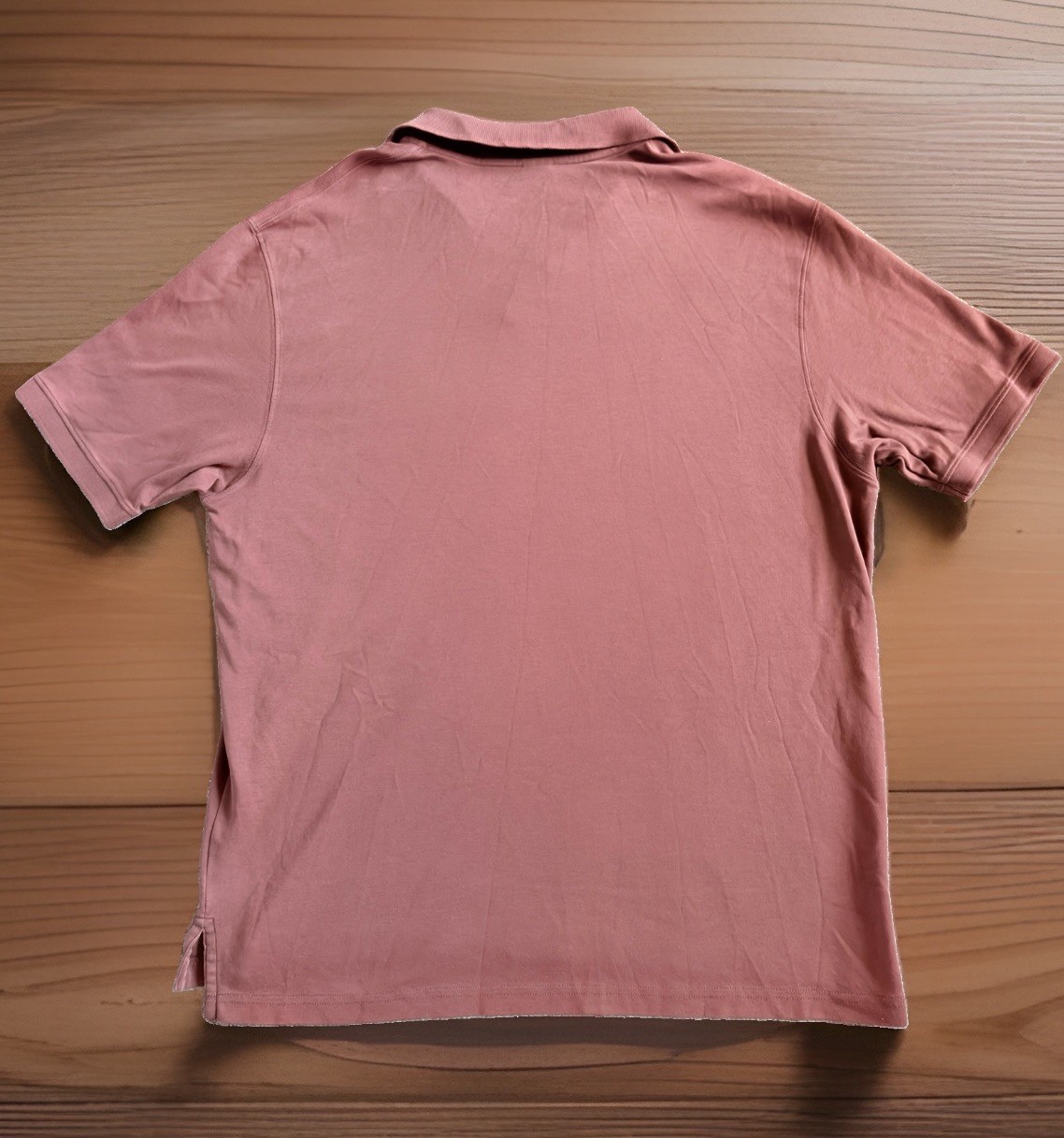 PERUVIAN CONNECTION Polo Mens Large Light Burgundy Short Sleeve SOFT Pima Cotton