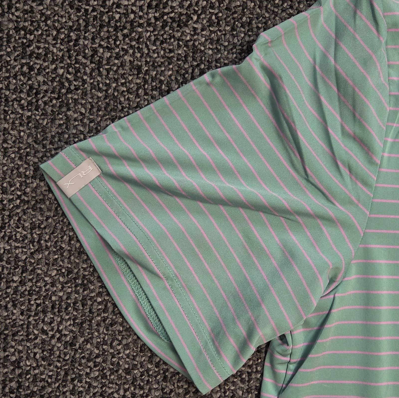 Lot (2) RLX Ralph Lauren Striped Short Sleeve Golf Polo Shirts Men’s Size M