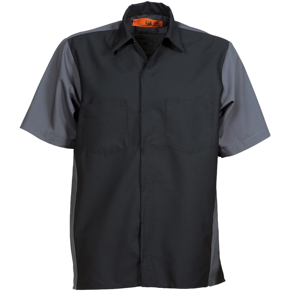 NEW Reed Work Shirts Two Tone Crew Button Down Mechanic Technician Auto Uniform