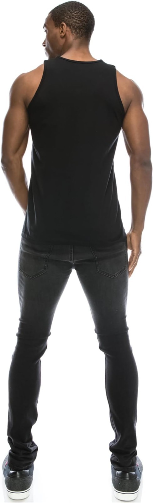 Mens Hipster Hip Hop Basic Tank Top Soft Premium Cotton Jersey Shirts, S to 3XL
