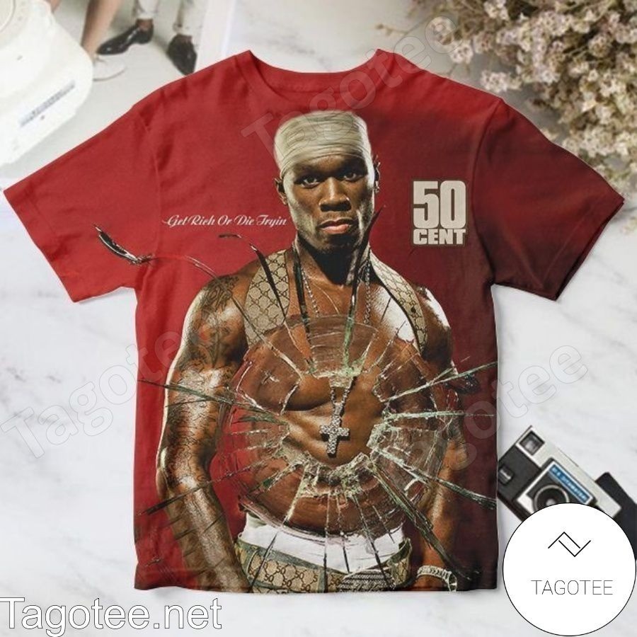 Hot New 50 Cent Get Rich Or Die Tryin S to 5XL 3D AOP Shirt VA017