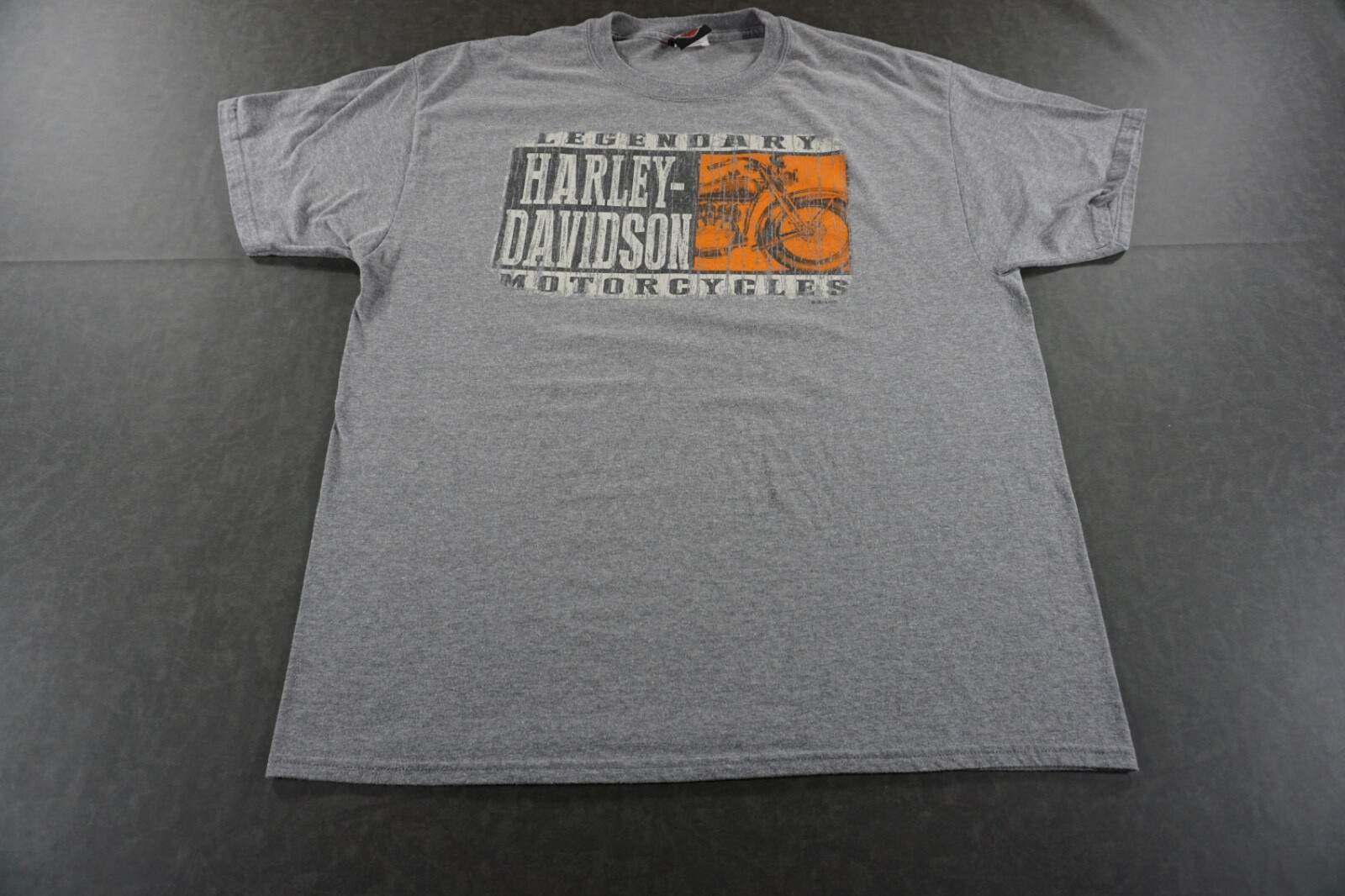 Harley Davidson Shirt Mens XL Gray Graphic Print Riverside California Legendary