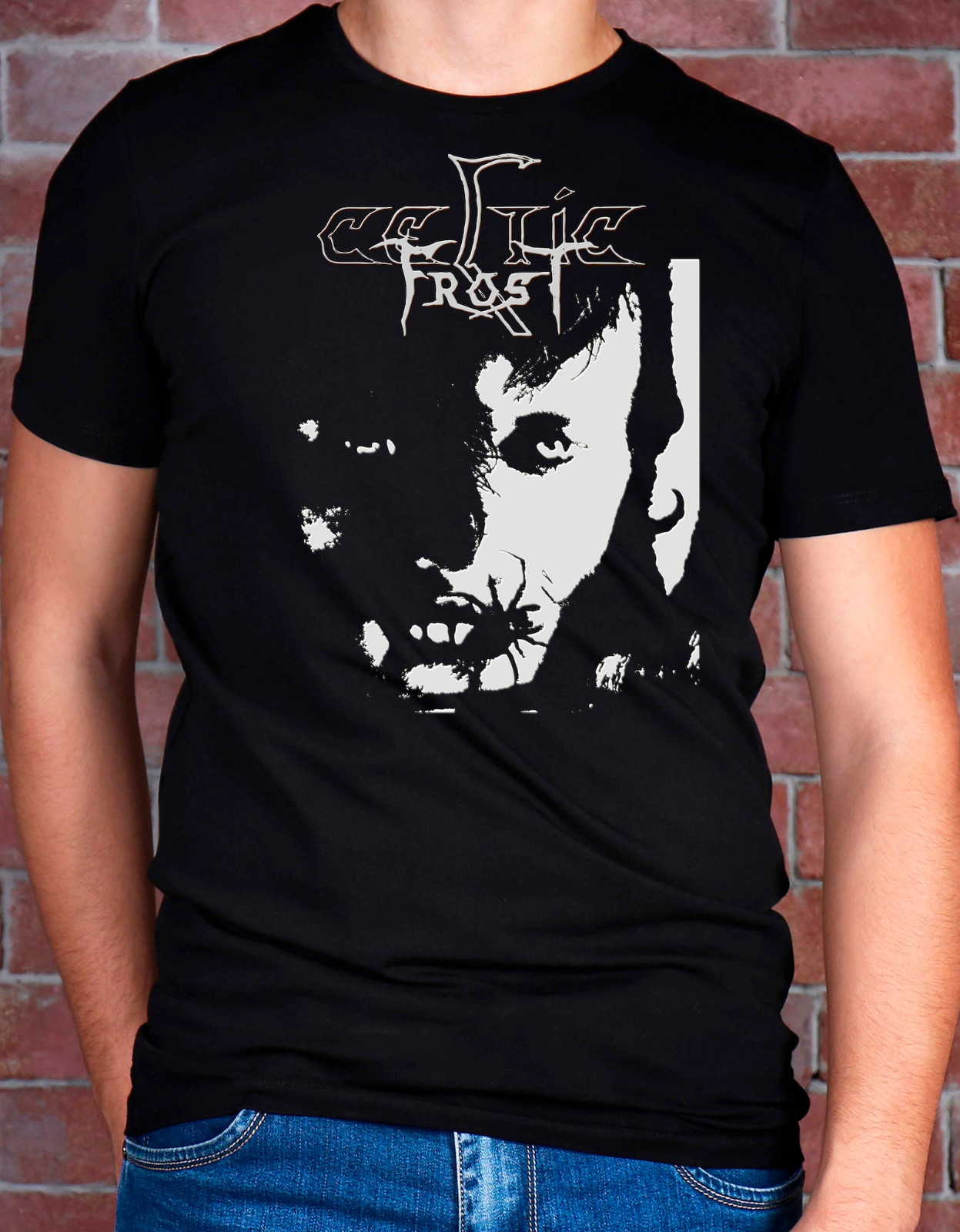 Celtic Frost T Shirt Unisex Black metal stencil style t-shirt, Monotheist Album