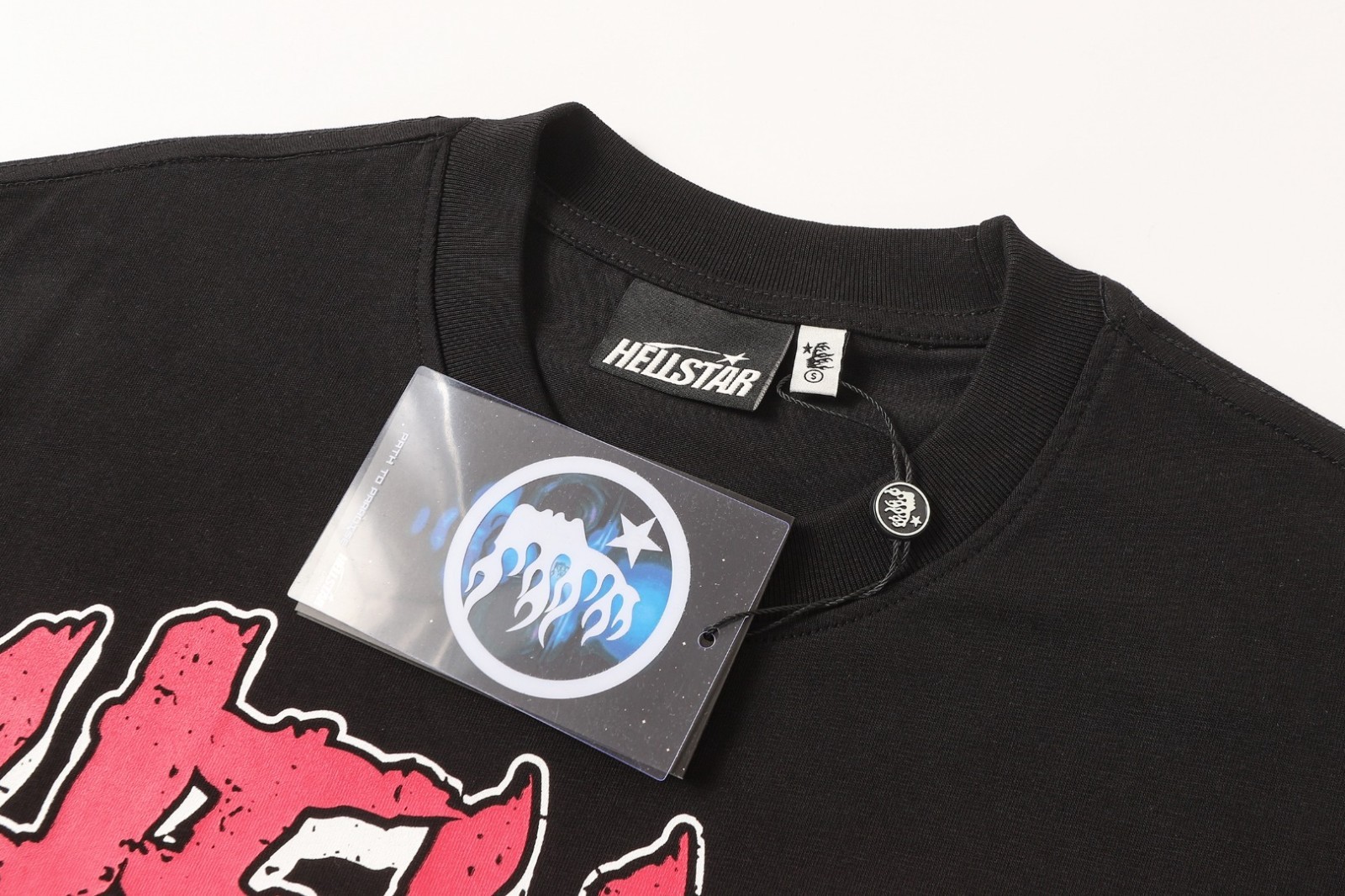 Graphic Hellstar tee shirt Men’s Black Cotton NEW